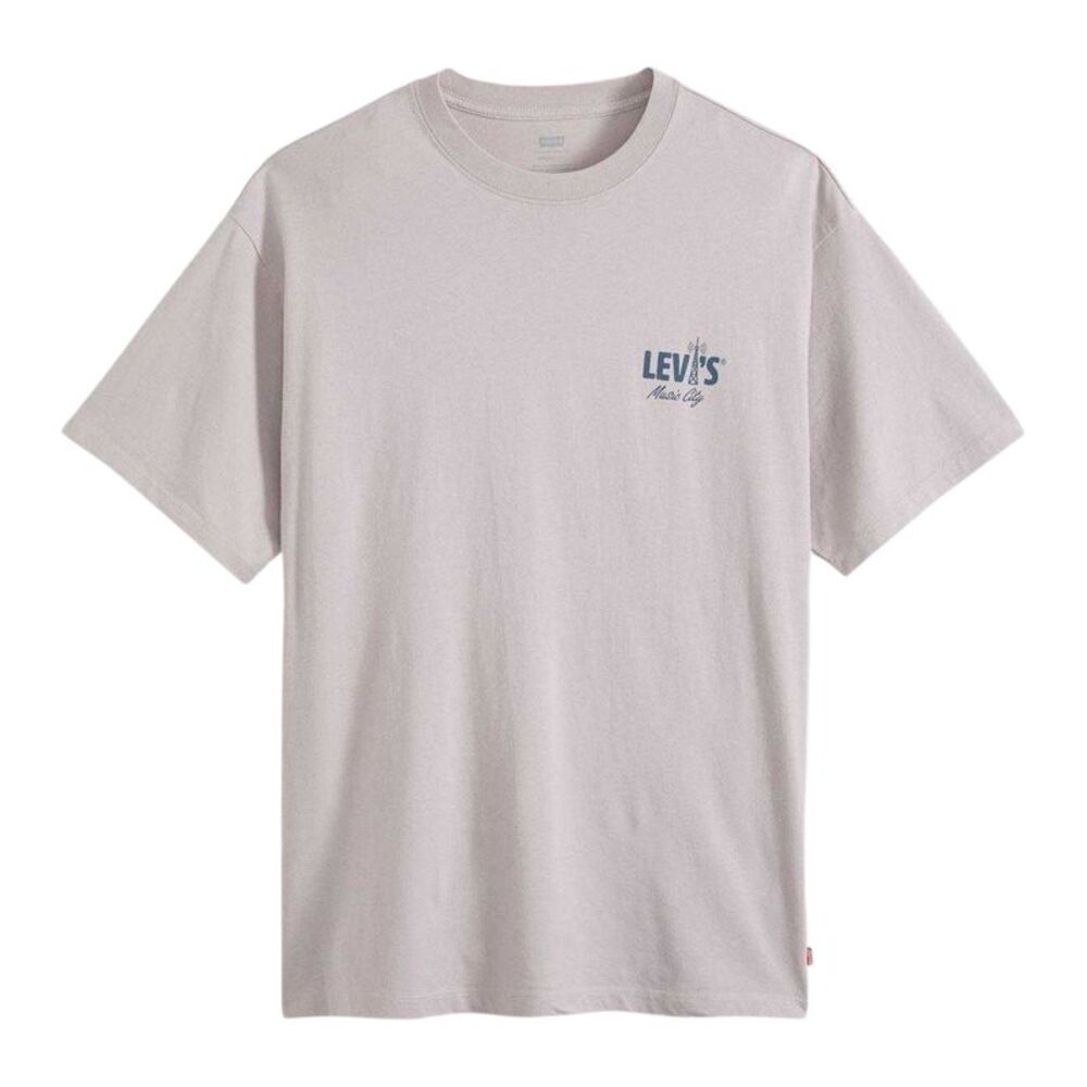 Levis Mens Music City Short-Sleeved T-Shirt / Cloud Grey